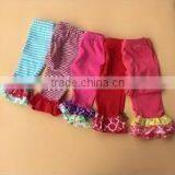 Latest Style Girls Summer Girls Casual Long Pants With Ruffles Summer Fashion Girls Short Pants thumbnail-3