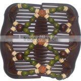 2016 Newest Design Korean Style Shining Crystal Beads Magic Hair Comb for Promotional Gifts thumbnail-3