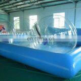 Big Square Blue Inflatable Swimming Pool With Inflatable Water Balls thumbnail-1
