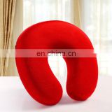 cheap custom stuffed U shape pillow,red car neck pillow
