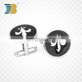 Custom Fashion Soft Enamel Flower and Sword Metal Cufflinks