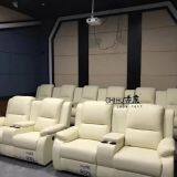 Home Theater Recliner Cinema Sofa,power Recliner Genuine Leather Recliner Sofa for Cinema Hall thumbnail-1