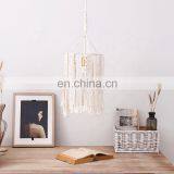 Boho Style Cotton Rope Macrame Woven Wall Hanging Hand Made Indoor Outdoor Decor Macrame Lamp Shade thumbnail-7