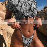 New Summer Leopard Solid Color Bikini Set 2pc Set Swimsuit Women Swimwear Beachwear Sexy Bikini thumbnail-4