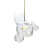 Современный декоративный стеклянный подвесной светильник-люстра с эффектом пузырьков на LED thumbnail-2