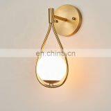 Современный роскошный медный настенный светильник, креативные стеклянные настенные бра,  thumbnail-3
