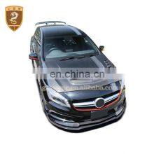 Top Quality Carbon Fiber Material Var Style Engine Bonnet Hood Cover For Mercedes Bens A Class W176 thumbnail-3