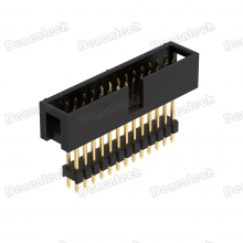 Denentech 2.54mm H9.0 W8.80 Dual Row Straight Heighten DIP Box Header thumbnail-2