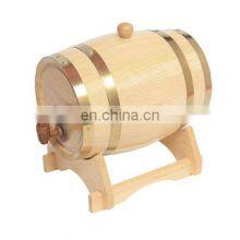 5L Oak Barrels Wooden Barrel Wine Barrels for Storage Aging Wine Whiskey Spirits thumbnail-1
