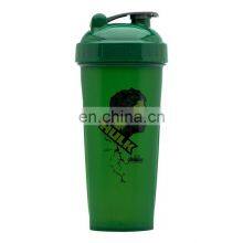 hot selling 28oz glitter glitter blender plastic gym sports leak proof workout shaker bottle with oem private label