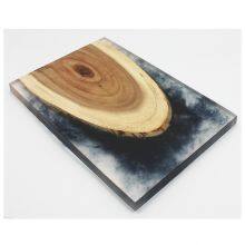 Creative original ecology wood kitchen cutting board cheese board with resin