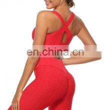 Sexy Women Sport Bra Yoga Sets Running Gym Yoga Padded Bra Fitness Tank Stretch Workout Tops and Lagging thumbnail-5