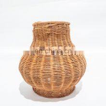 New Design Rattan Lamp Shade Hanging Pendant Light Unique Hottest 2023 Wicker Woven Lamp Light Shade Best Wholesale