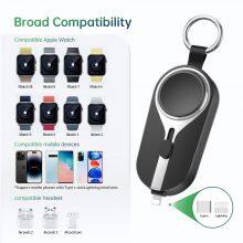 Portable Wireless Watch Charger Power Bank 2000mAh for A Watch 9 8 7 6 5 3 2 SE Keychain Small Mini Pocket Emergency Power Bank thumbnail-6