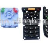 molded silicon keypad with silkscreen/laser etched/ Pu coating finish