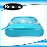2015 Wholesale Protable Women's Promotional Blue Pvc Cosmetic Bag