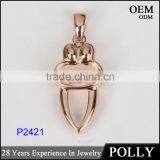 OEM Fashion Hollow Sterling Silver 925 Pendant Necklace thumbnail-2