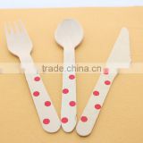 Party Wooden Cutlery Wooden Spoons Wooden Knives Wooden Forks