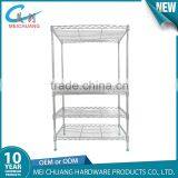 4 Tier Chrome Metal Wire Mesh Shelf Storage Rack thumbnail-1