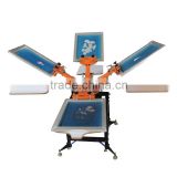 DIY carousel multicolor 95 cotton /5 elastane t shirt screen printing machine