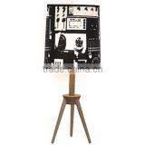 Classic Three-legged Wooden Table Lamp