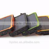 Free Sample Wholesale 20000mAh Outdoor Waterproof Solar Charger Solar Power Bank With Camping LED Light Mobile Solar Charger thumbnail-5