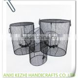 KZ8-06061Set of 4 Metal Wire Mesh Laundry Basket Storage Basket