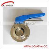 ss Food Grade Butterfly Valve With Welding End thumbnail-1