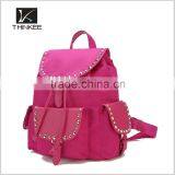 Backpack Manufacturers Thinkee Waterproof Girls Backpack Fashion Custom Pink pu Leather Backpack