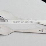 German Children Carton Spoon and Fork Wiht Smile Patterns on Handle