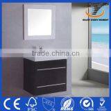 Modern Wall-Mounted Black Slim Bathroom Vanity