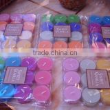 unscented colored tea light candles wholesale