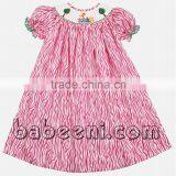 Tree and Bird Bishop Smocked Dresses thumbnail-1