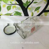 200ml Square Glass Jar for Honey With Metal Lid thumbnail-3