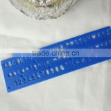 Factory Plastic Letter Stencil Ruler OEM and ODM office stationery for school student quilting ruler                        
                                                Quality Choice