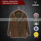 2015 Winter Lapels Cultivate One's Morality Men Sweater Knit Cardigan for Custom Wholesale Sweaters