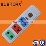 Universal 2 Pin 3 Way Outlet Extension Socket (E1003)