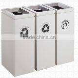 Stainless Steel Waste Separation Litter Bin thumbnail-1