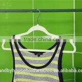 Standby Indoors Use Flocked Coat Hanger With a Notch thumbnail-1