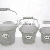 110097WE-T Metal Mesh Flower Basket Bucket