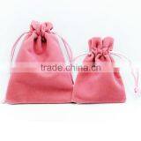 Small Custom Printed Suede Jewelry Pouches / Velvet Jewelry Bags thumbnail-1