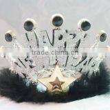 9cmx12cm LED Flashing Metallic Silver Star Plastic Tiaras and Crowns thumbnail-6