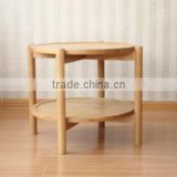 solid wood end table tea table in round, modern design furniture
