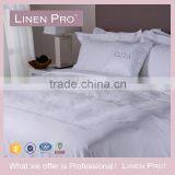 Hotel Stitch 250 Thread Count 100 Egyptian Cotton Sateen Duvet Cover With Navy Stripes thumbnail-3