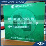 Easy Set Up Indoor Outdoor Advertising Floor Acrylic Mobile Exhibition Stand thumbnail-1