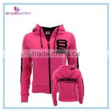 100% cotton fitness hoodie for women