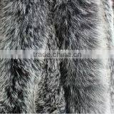 Natural Color Silver Fox Trimming / Silver Fox For Collar / Fox Fur Trim thumbnail-3