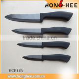 New Arrival Factory Offer ABS+ rubber coated Black Knife Set