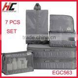 Sales 7 Pieces in 1 Hot Selling Classified Garment Cosmetic Lingerie Organizer Luggage Bag Storage in Seconds