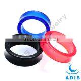 Colorful Acrylic Double Flared Flesh Tunnel Plug Expander thumbnail-1